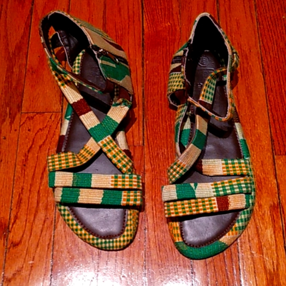 West African fabric sandals
